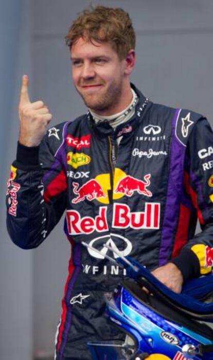 Vettel celebra su 'pole'