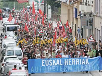 Manifestación por la autodeterminación del País Vasco