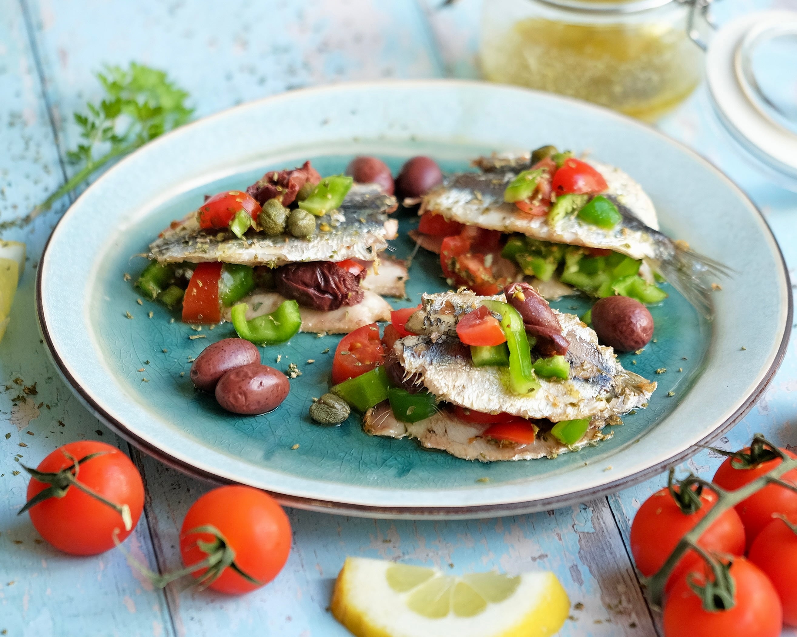 Sardinas casadas, una receta que une pescado y verdura de verano