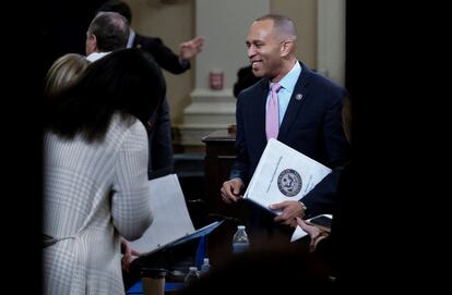 Hakeem Jeffries, este miércoles en el Capitolio, en Washington.