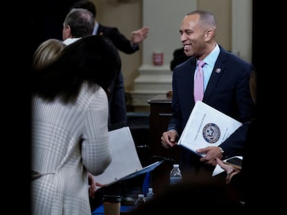 Hakeem Jeffries, este miércoles en el Capitolio, en Washington.