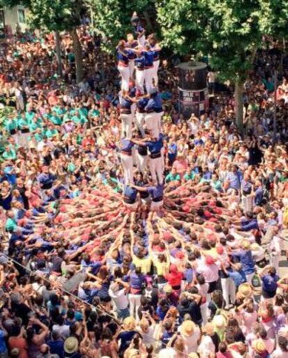 El 4de8 dels Capgrossos de Mataró.