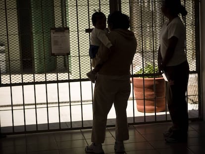 Una mujer en una prisión femenina en San José El Alto, en Querétaro, México. 