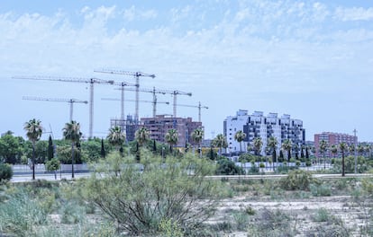 La zona de Entrenúcleos en Dos Hermanas (Sevilla), donde se van a construir 6.000 nuevas viviendas.