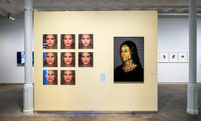 Dos de las obras de la exposición 'Face control' de Foto Colectania.