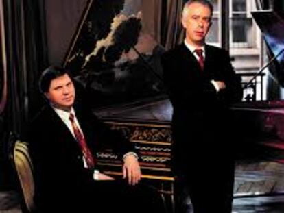 Los clavecinistas franceses Pierre Hantaï y Skip Sempé, en una imagen cedida.