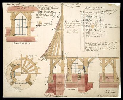 La Red House (1860), del arquitecto Philip Webb, fue la obra seminal del movimiento Arts & Crafts.