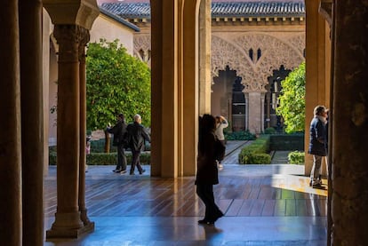 Palacio de la Aljafería, la residencia de verano que Al-Muqtádir, el rey moro de la taifa de Saraqusta, levantó en el siglo XI.