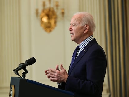 Joe Biden no sábado passado na Casa Branca.