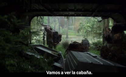 Un fotograma de la película 'Aniquilación', del director británico Alex Garland, con subtítulos en castellano, en Netflix.