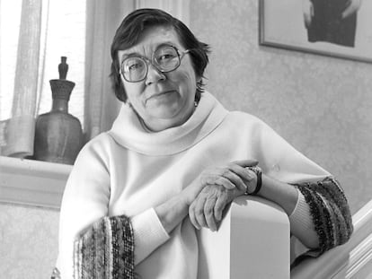 La autora Margaret Laurence, en la década de los años ochenta.