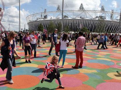 Vista del estadio olímpico de Londres.