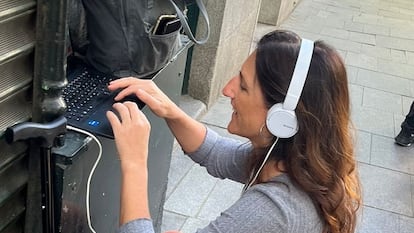 Elsa Llorente, durante una intervención en la Cadena SER.