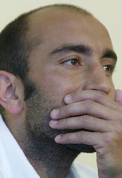 Abelardo, en junio de 2003, cuando anunció su retirada.