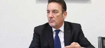 Juan Luis Goujon, durante un momento de la entrevista con Cinco Días.