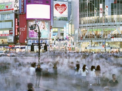 Cruce de Shibuya, Shibuya-ku, Tokio, Japón, 2013.