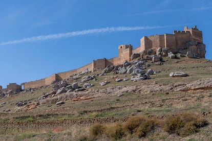 Silueta del castillo de Gormaz, en la provincia de Soria.