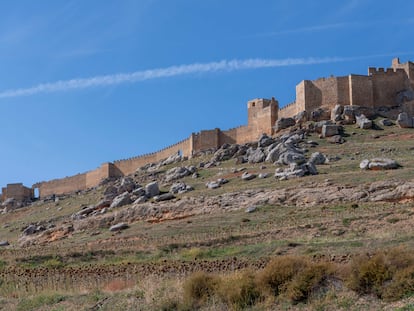 Silueta del castillo de Gormaz, en la provincia de Soria.