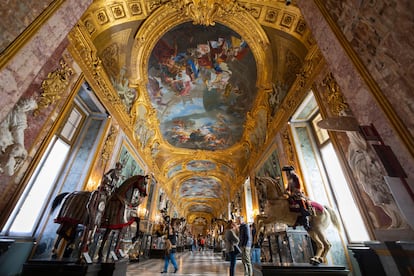 Vista de la Armería Real, en el Palacio Real de Turín (Italia).