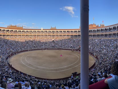 La plaza de toros de Las Ventas, en tarde de festejo.