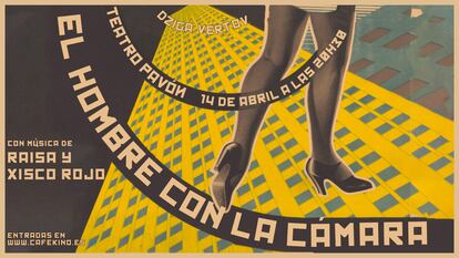 Cartel promocional de 'El hombre con la cámara + LIVE de Raisa y Xisco Rojo', que podrá verse el 14 de abril en el Teatro Pavón.