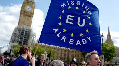 Una manifestaci&oacute;n contra el Brexit en Londres.