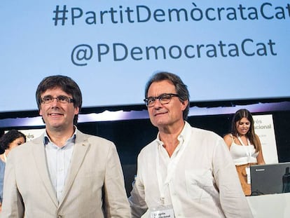 Carles Puigdemont i Artur Mas.