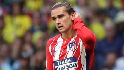 Antoine Griezmann durante el partido frente al Villarreal