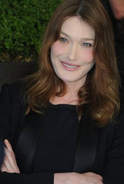 Carla Bruni, cantante y ex primera dama de Francia.