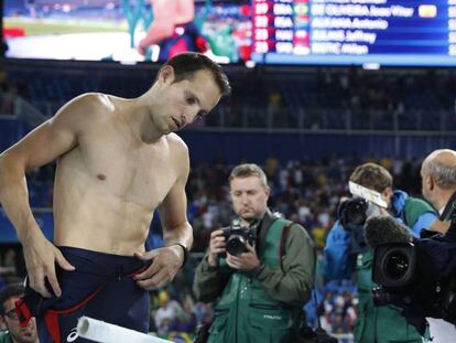 Lavillenie depois de ser batido por brasileiro