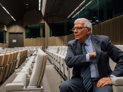 Josep Borrell, en la sede del Consejo Europeo.