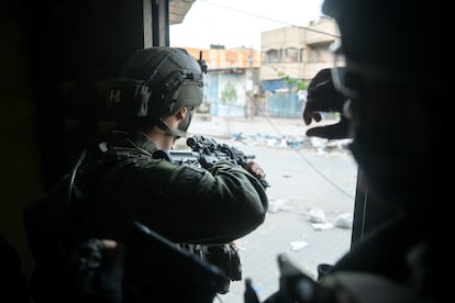 Soldados israelíes en una operación en la Franja de Gaza esta semana.