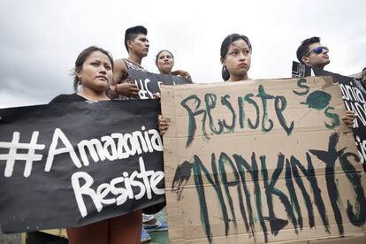 La marcha en Puyo, organizada en diciembre, fue el inicio de una serie de protestas por el conflicto. Protestas que han llegado a la capital del país para llamar la atención del gobierno central. 