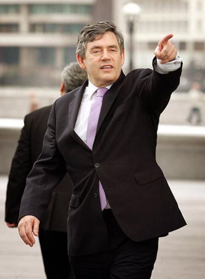 El ministro del Tesoro británico y futuro primer ministro, Gordon Brown.