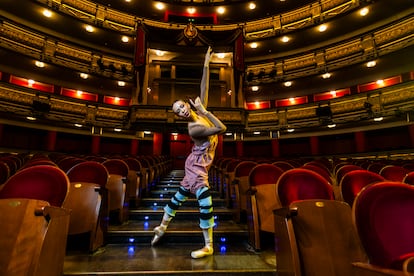 La bailarina Nikisha Fogo, durante un ensayo la semana pasada en el Teatro Real de Madrid.