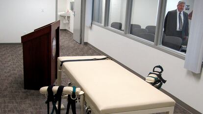 The execution chamber at the Idaho Maximum Security Institutionm October 20, 2011.