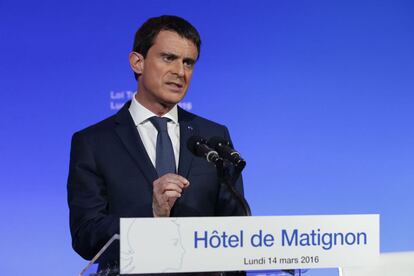 Manuel Valls, durante una rueda de prensa.