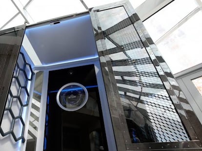 Modelo de ascensor Multi, de Thyssenkrupp.