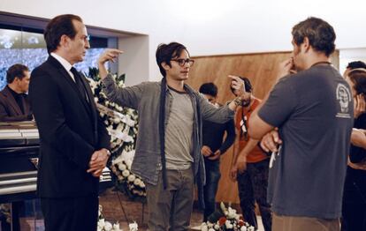 Daniel Giménez Cacho, Gael García y el fotógrafo Jaime Reynoso.