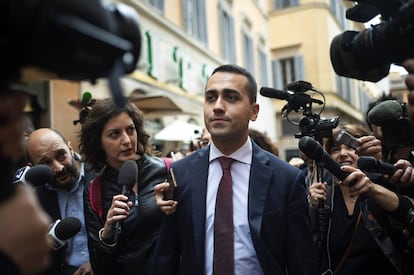 Luigi Di Maio, líder del Movimiento 5 Estrellas, este miércoles en Roma.