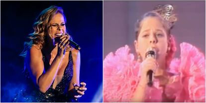 Con 13 años, Pastora Soler no tenía todavía nombre artístico, por lo que en el programa 'El salero' se identificó como Pili Sánchez. Ataviada con un vestido rosa y una peineta, la cantante interpretó 'Capote de grana y oro'.