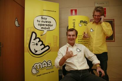 Meinrad Spenger y Christian Nyborg, fundadores de M&aacute;sM&oacute;vil. 