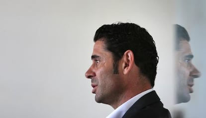 Fernando Hierro, durante la entrevista.