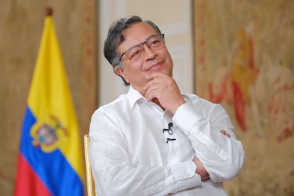 Gustavo Petro durante una entrevista en Bogot, el 31 de enero.