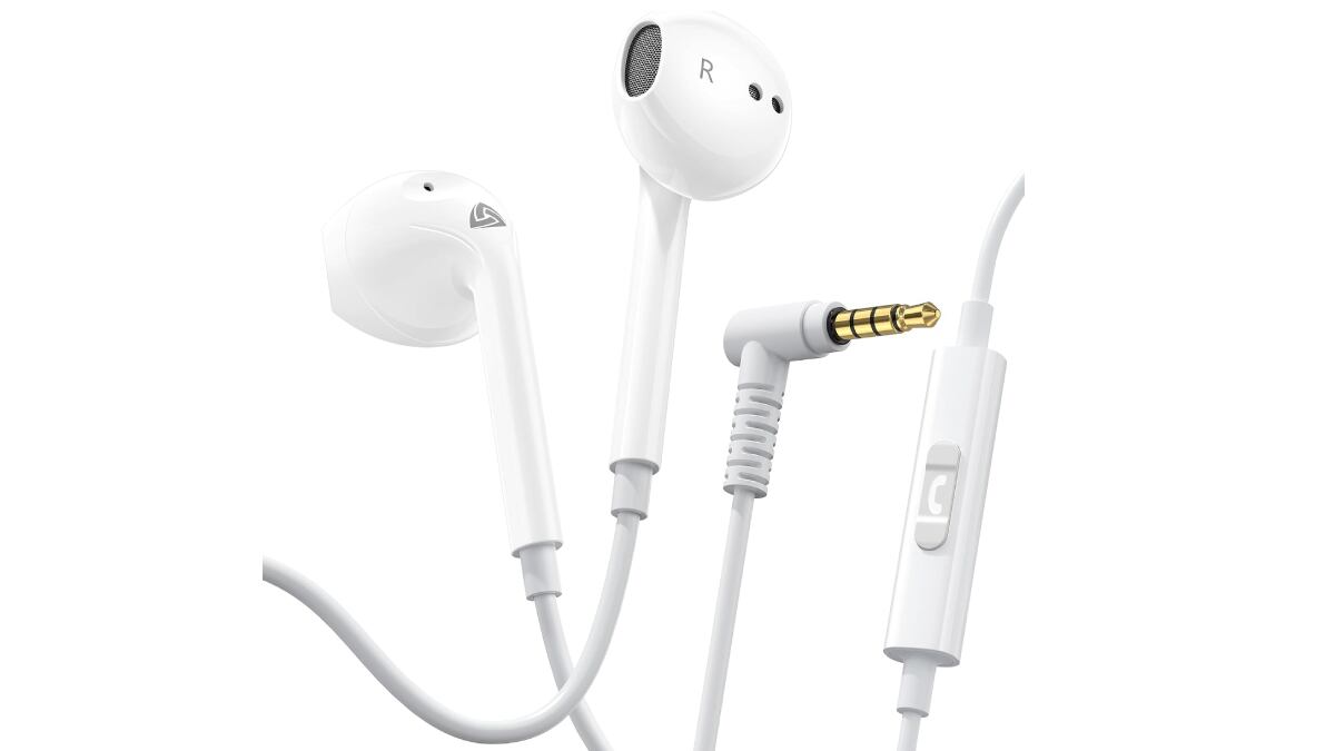 Auriculares con cable con cinco años de garantía incluidos.
