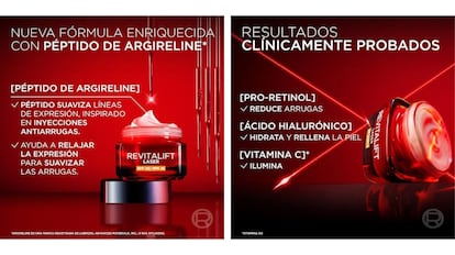 Esta crema de L´Óreal Revitalift Laser SPF 25​ combate las arrugas e hidrata profundamente.