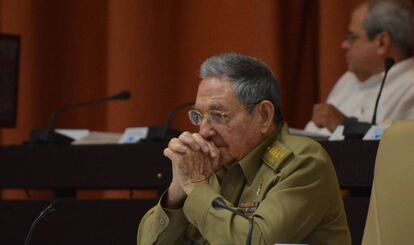Raul Castro, en la Asamblea Nacional.