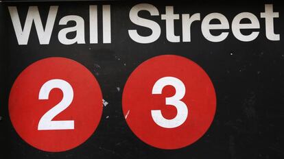 Parada de metro en Wall Street