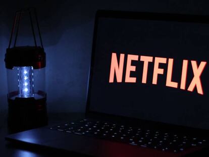 Netflix en un ordenador.