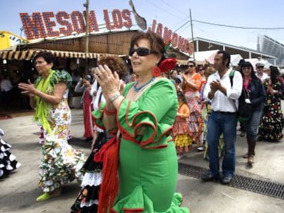 Asistentes a la Feria de Abril de Cataluña en la edición de 2010.